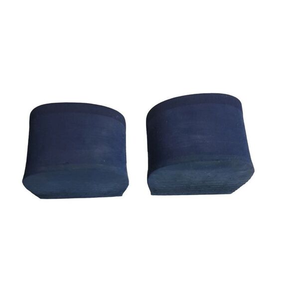 Yellow Box Women's Silver Embellished Blue Leather Slides Sandals size 10 - Picture 4 of 7